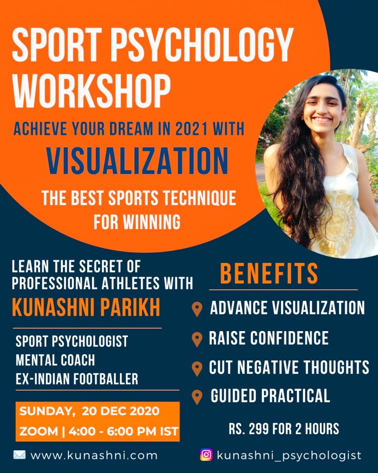Sport Psychology Workshop - 2 - Visualization Training with Mental Coach Kunashni Parikh