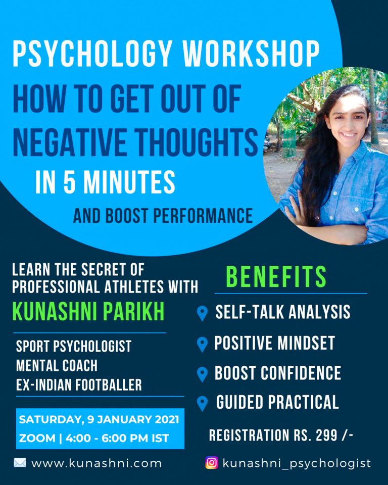 Sport Psychology Workshop #3 - Kunashni Psychologist