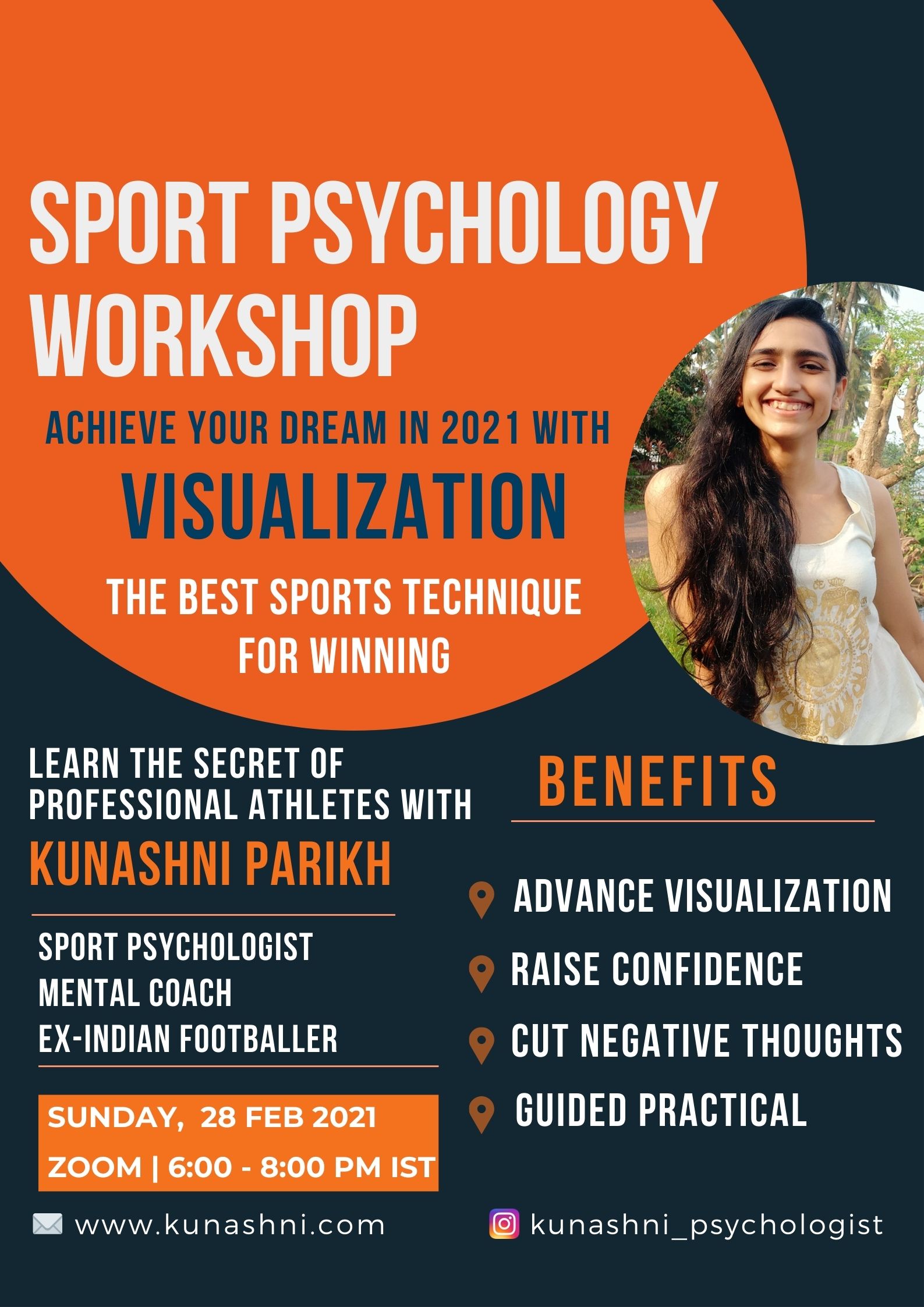 Sports Psychologist Kunashni - Workshop - Visualization Training