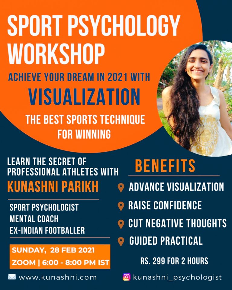 Sport Psychology Workshop - 2 - Visualization Training with Mental Coach Kunashni Parikh