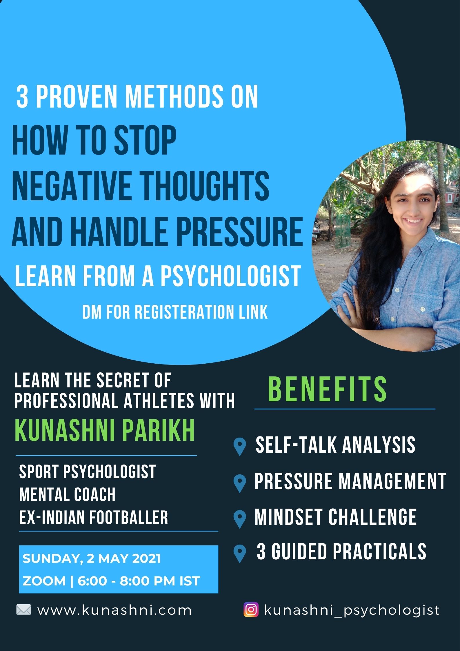 Sports Psychologist Kunashni - Workshop - Stop Negative Thoughts