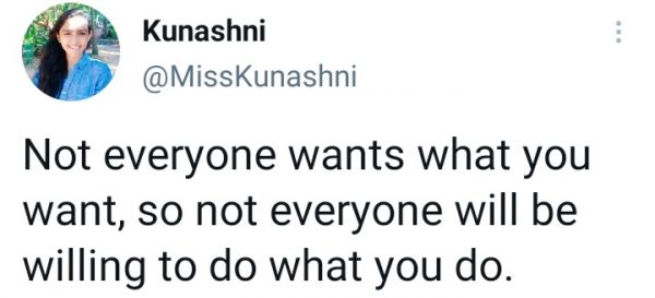 Sport Psychologist Kunashni -What everyone wants