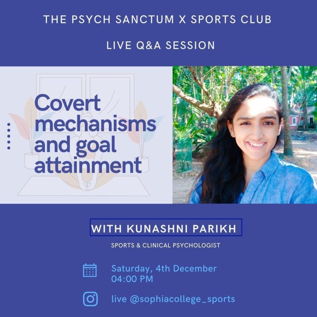 Sophia College Sports Club - Sport Psychology Session - Kunashni