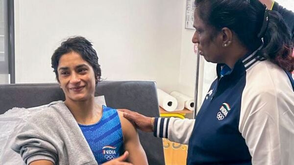 Vinesh phogat and P T Usha